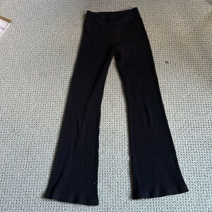American Apparel high waisted black ribbed pants S